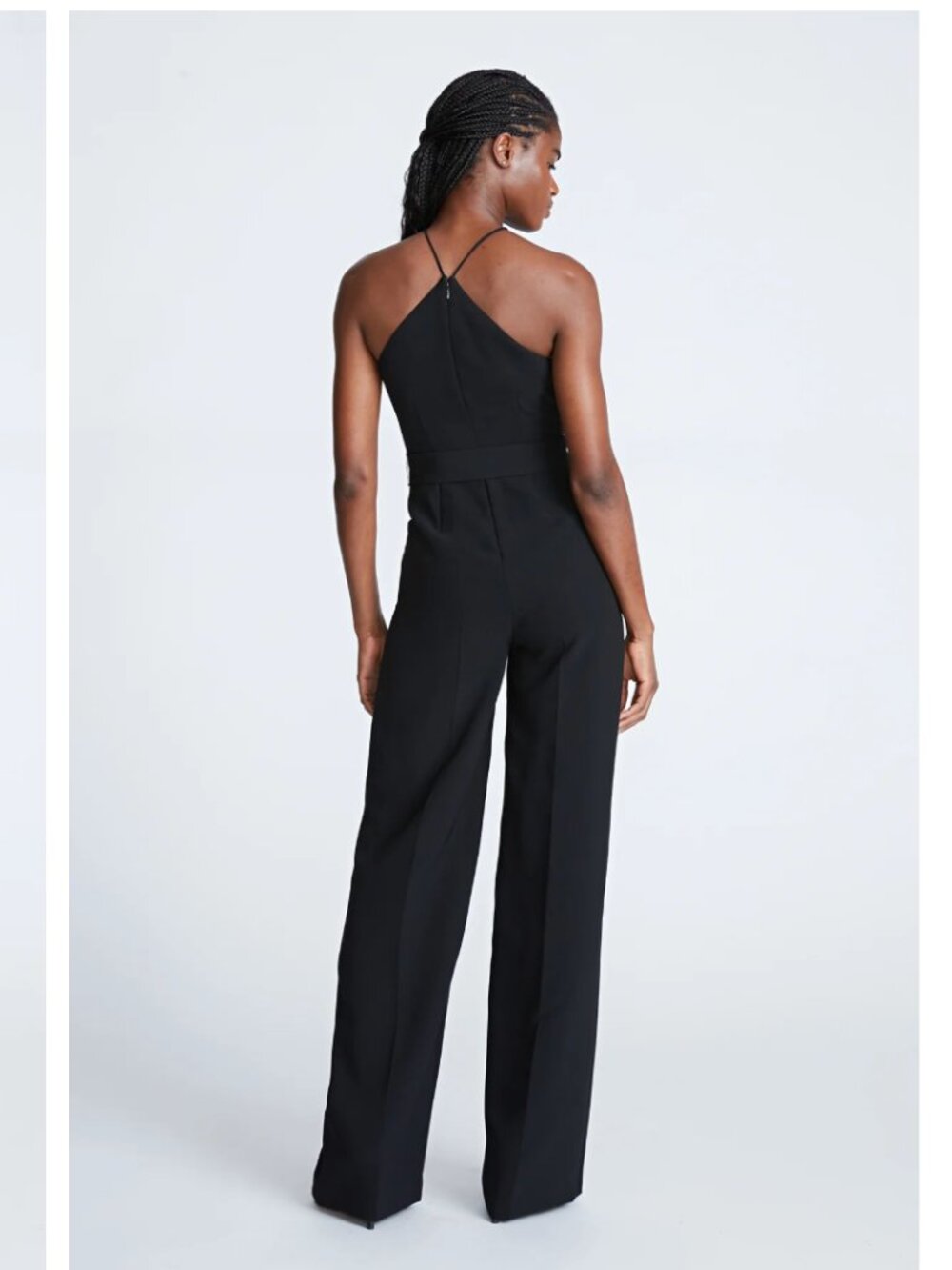 NWT ❣️ Halston Ema Jumpsuit In Stretch Crepe - Picture 3 of 9